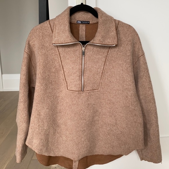 Zara Half Zip Sweater, XS - Picture 1 of 4